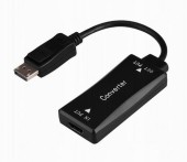 Adaptor HDMI-DisplayPort Gembird A-HDMIF30-DPM-01, Active 4K 30Hz, HDMI 0.15 m (Negru)