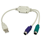 Adaptor, Logilink, AU0004A USB la 2xPS/2, AU0004A