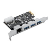 Adaptor Orico PNU-3A1R, PCI-Express - 3 x USB 3.0/LAN