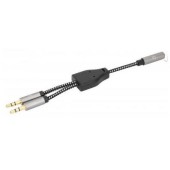 Adaptor Pentru Casti cu Aux Y-Audiosplitter 15cm