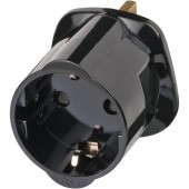 Adaptor priza Brennenstuhl 1508533, 13 A, 250 V, EU/GB (Negru)