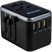 Adaptor universal Verbatim UTA-04, 6-in-1, 1xUSB-C, PD 61W, QC 3.0, 1xUSB-C, 3xUSB-A