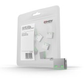 Adaptor USB Locks Lindy, 10 USB, Verde