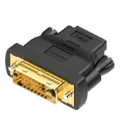 Adaptor Vention AILB0, HDMI mama la DVI 24+1 tata (Negru)