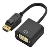 Adaptor video Assmann AK-340401-001-S, Displayport, DVI-I, 15cm (Negru)