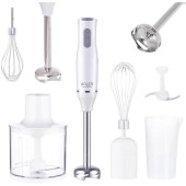 ADLER Blender chopper si mixer 3 in 1 din otel inoxidabil cu 2 vase gradate de 450 ml si 750 ml AD4620