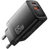 Ładowarka USB-C+USB-A 65W Essager GaN (czarna)