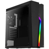 AEROCOOL Carcasa Aerocool Bolt, Middle Tower, fara sursa, ATX, Negru