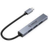 AHC1 4 port-uri USB 15 cm Gri