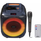 Akai Boxa Portabila Akai ABTS-V30, 40W, Bluetooth, Lumini RGB, Microfon, Negru