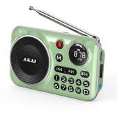 Akai Radio portabil Akai APR-500, Usb, Verde