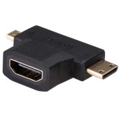 Akyga Adapter dual HDMI-F / miniHDMI-M / microHDMI-M AK-AD-23