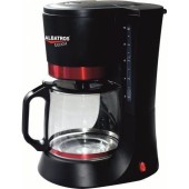 Albatros Filtru de cafea - negru+rosu - 680 W, 1.2 l, 10 cesti - NOU