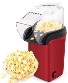 Aparat cu Aer Cald de facut Popcorn A209 fara ulei de 1200W Rosu