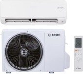 Aparat de aer conditionat Bosch Climate 6000i Inverter 9000 BTU, Clasa A+++/A++, 25 mp, Turbo, Timer, Repornire automata, Eco, Sleep, I-clean, Dezumidificare, Follow me (Alb)