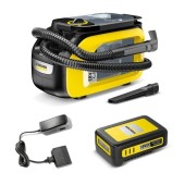 Aparat de curatat Karcher SE 3-18 Compact Battery, 184 W, Spray-Extractie + 1x Acumulator 18 V, 2.5 Ah si Incarcator