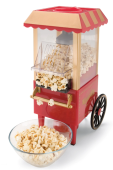 Aparat de popcorn tip Carucior cu 2 roti Old Fashioned