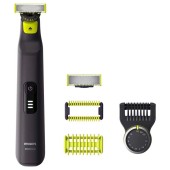 Aparat de ras OneBlade Pro 360 Face + Body QP6541/15, aparat hibrid pentru barbierit si tuns barba, lama 360