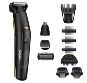 Aparat de tuns si ras BaByliss MT860E Carbon Titanium 11in1 Multi Trimmer, 11 Accesorii, 4 capete, Negru