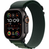 Apple Apple Watch Ultra2 v2 Cellular 49mm Black Titanium Case with Dark Green Alpine Loop - Medium