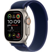 Apple Apple Watch Ultra2 v2 Cellular 49mm Natural Titanium Case with Blue Trail Loop - S/M