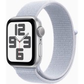 Apple Watch SE2 2024, GPS, 40mm, Silver Aluminium Case, Blue Cloud Sport Loop