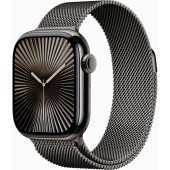 Apple Watch Seria 10, GPS + Cellular, 42 mm, Slate Titanium Case, Slate Milanese Loop