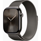 Apple Watch Seria 10, GPS + Cellular, 46 mm, Slate Titanium Case, Slate Milanese Loop, M/L