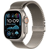 Apple Watch Ultra 2, GPS, Cellular, 49 mm, Carcasa Natural Titanium, Natural Titanium Milanese Loop, S