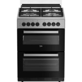 Aragaz mixt Beko FDM62130DXMS, Cuptor electric, Grill, 4 arzatoare