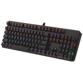 ART Tastatura gaming Art KLART AK-51, cu cablu, iluminata RGB, mecanica, US layout, Negru