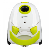 Aspirator cu sac Hausberg HB2080VR, 700W, Capacitate 1.5L, Alb/Verde