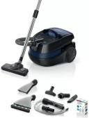 Aspirator cu spalare Bosch Wet&Dry BWD41700, 1700W, 2.5 L (Negru/Albastru)