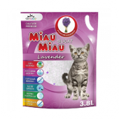 Asternut igienic silicat Miau Miau, lavanda, 3.8 L