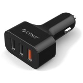 Auto UCH-2U1Q Black, Quick Charge 2.0, 2x USB