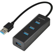 AXAGON Hub USB Axagon HUE-S2B 4x USB 3.0, incarcare micro USB