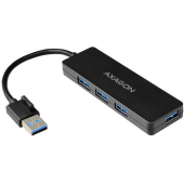 AXAGON HUE-G1A, 4x USB3.2 Gen 1, hub Subtire, cablu de 14 cm USB Tip A