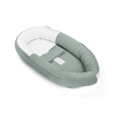 Baby Nest din bumbac organic Doomoo Cocoon Tetra Jersey Green