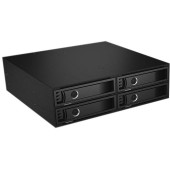 Backplane 4x2,5 SATA/SAS HDD/SSD -> 5,25 Schacht sw 