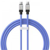 Baseus Cablu Type-C la Type-C CoolPlay Series Fast Charging, 100W, 1m, Albastru