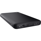 Baterie portabila Primo Ultra-thin Eco, 10000mAh, 2x USB, 1x MicroUSB, 1x USB-C, Black