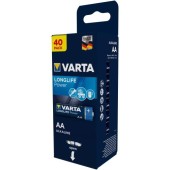 Baterii Alcaline Varta Longlife Power, AA, 40 buc