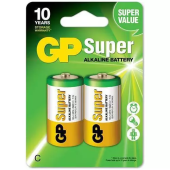 Baterii Super Alcaline GP C, 1.5V, 2 buc