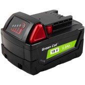 Battery For Power Tools Green Cell PTML18V5, Milwaukee M18 18V 5Ah