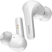 Belkin Casti True Wireless Belkin SoundForm Flow, Bluetooth, Microfon, Alb