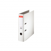 Biblioraft plastifiat PP A4 7.5 cm Esselte Economy Biblioraft Esselte Economy PP A4 75 mm alb
