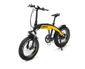 Bicicleta asistata electric Ducati Scrambler SCR-E20, baterie 10Ah, motor 250W, 7 viteze, viteza maxima 25Km (Negru/Galben)