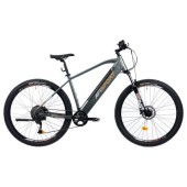 Bicicleta Electrica Afisport Vulcan, L, Roti 29inch, Motor 250W, Autonomie 80 Km, Frane Hidraulice pe disc (Gri)