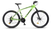 Bicicleta MTB-HT CARPAT Spartan C2759C, Roti 27.5inch, cadru aluminiu, frane mecanice disc, 21 viteze (Verde)