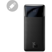 Bipow 20000mAh 15W negru (Overseas Edition) + USB-A - Cablu micro USB 0,25 m negru (PPBD050101)